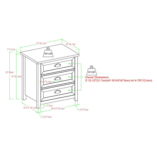 Odette Transitional Farmhouse Collection (Dresser or Nightstand)