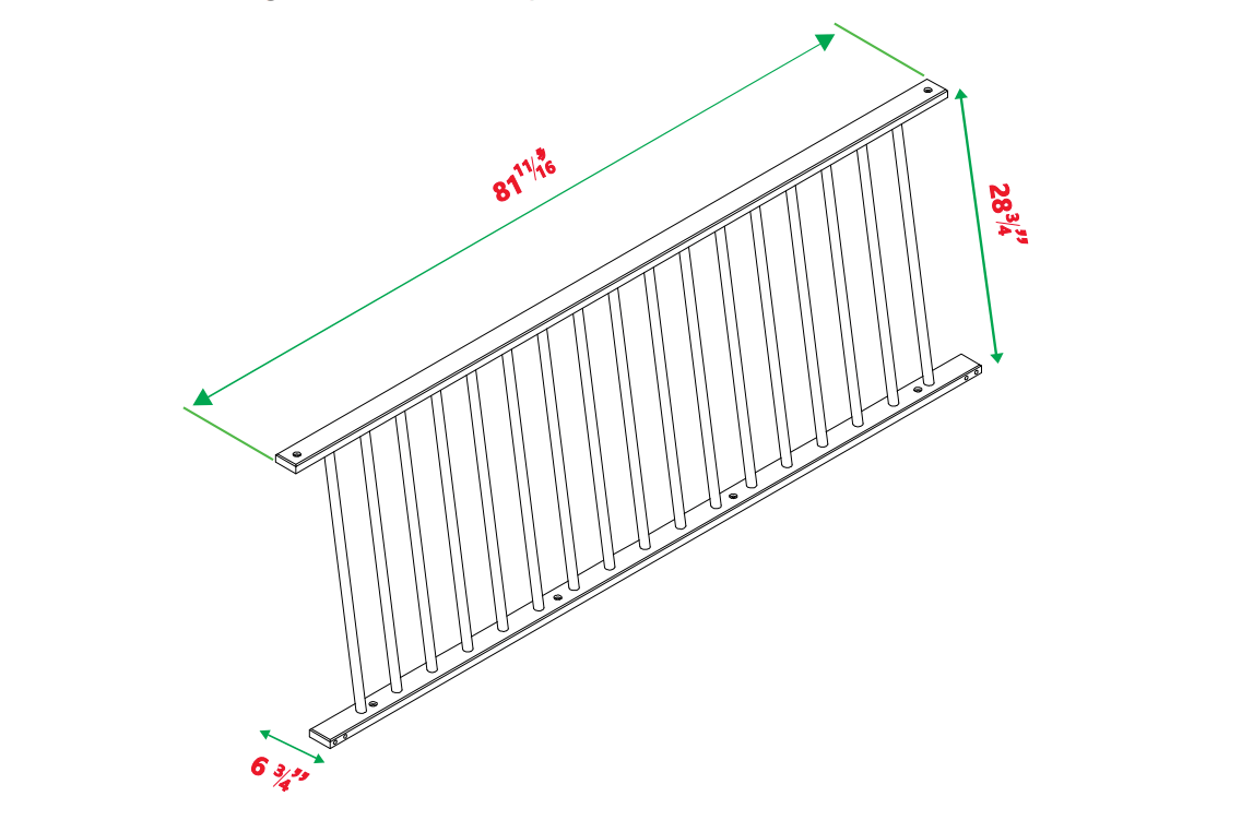 Spindle Back Solid Wood Beds