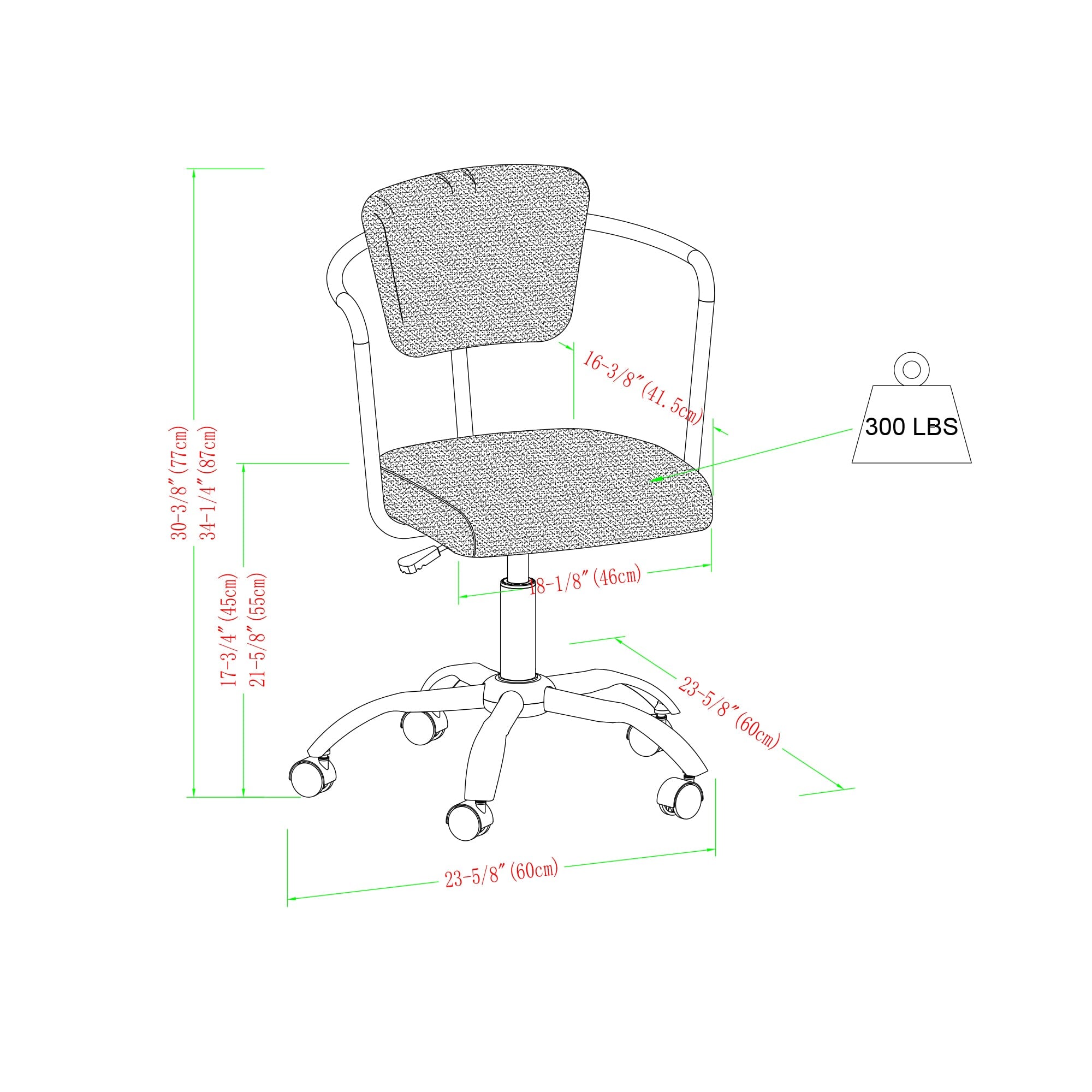 Modern Office Chair with Arms