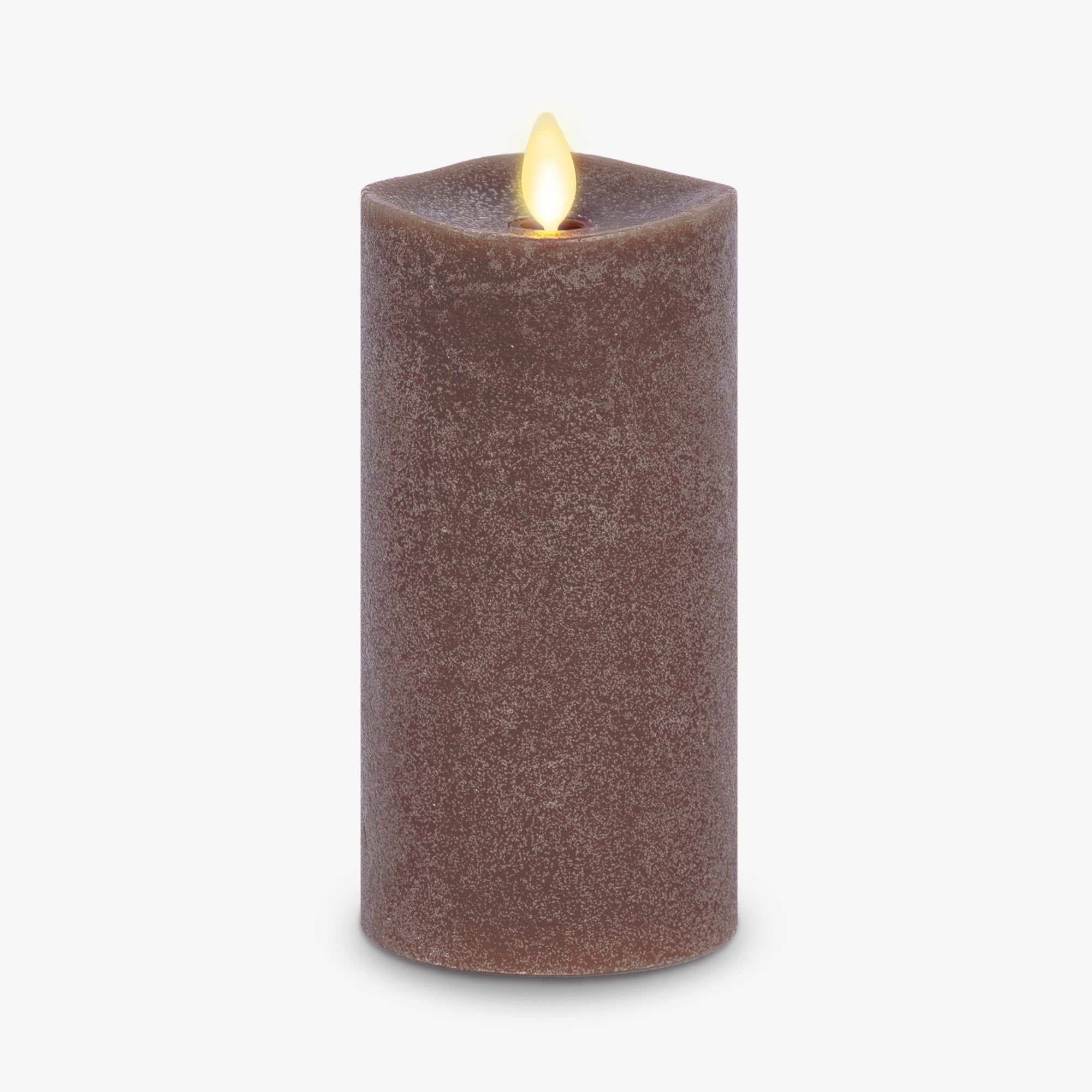 Chalky Raisin Flameless Candle Pillar