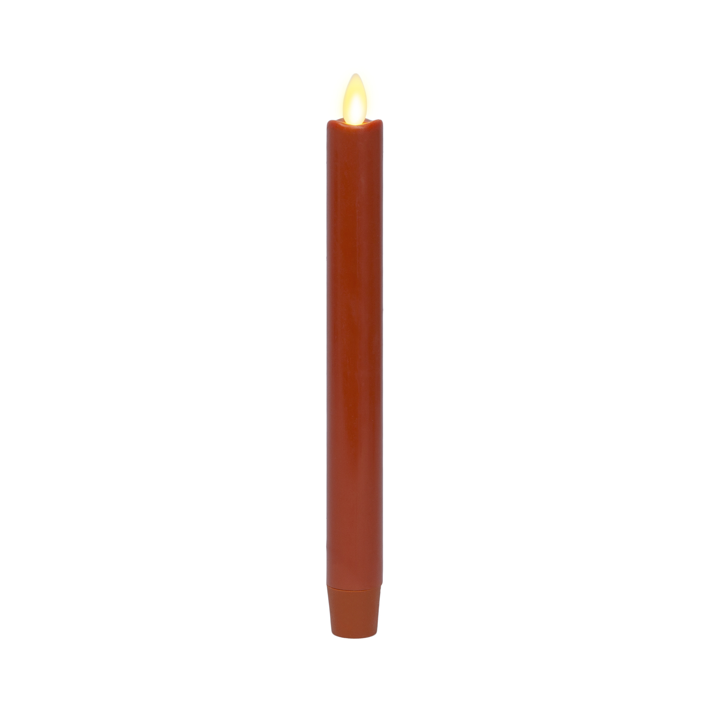 Burnt Orange Flameless Candle Taper