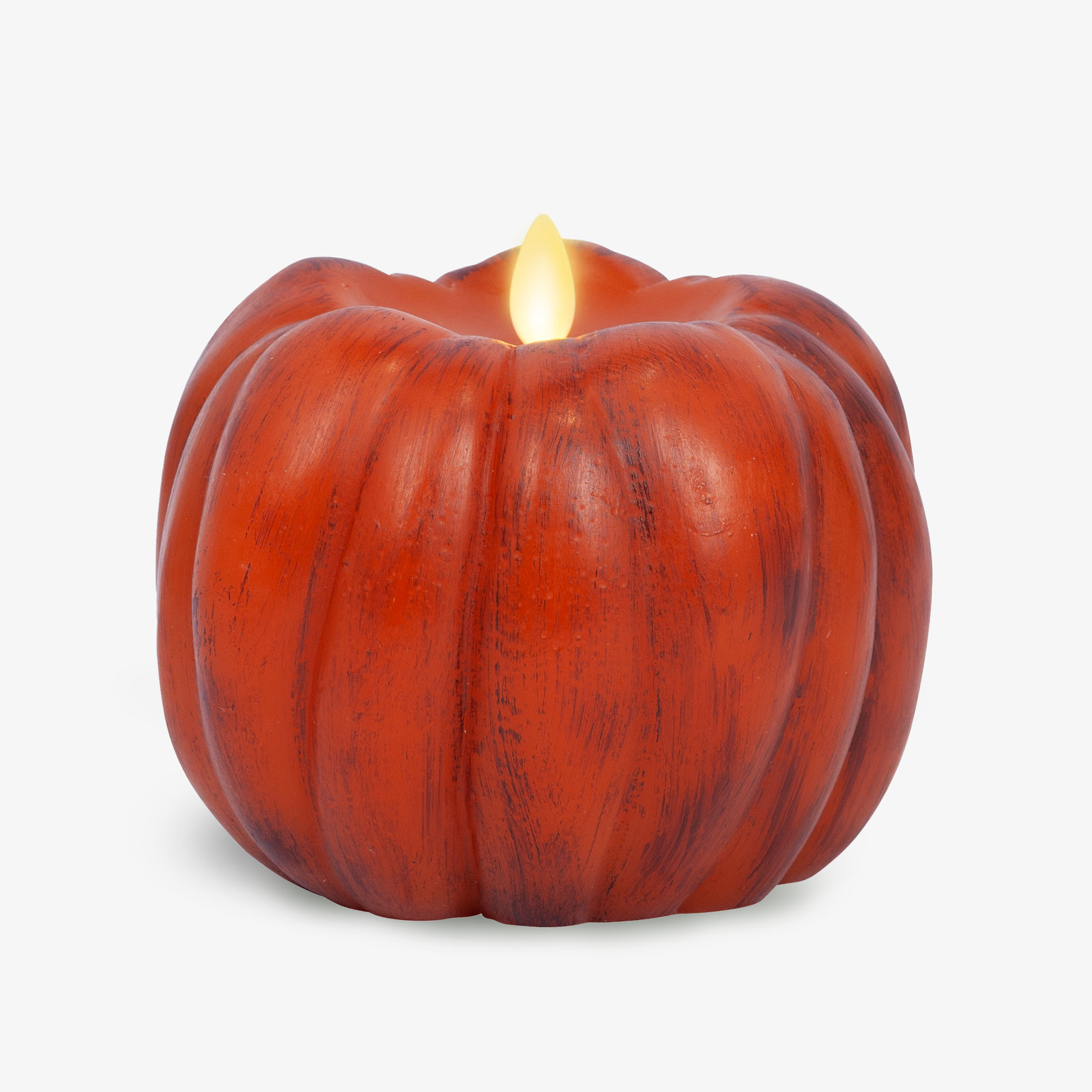 Burnt Orange Flameless Candle Pumpkin