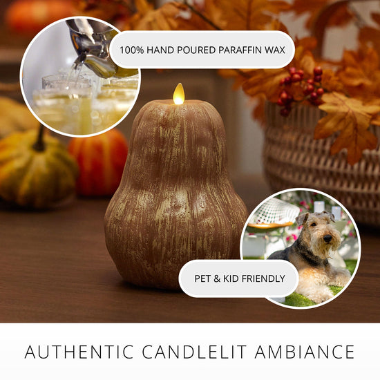 Natural Flameless Candle Gourd