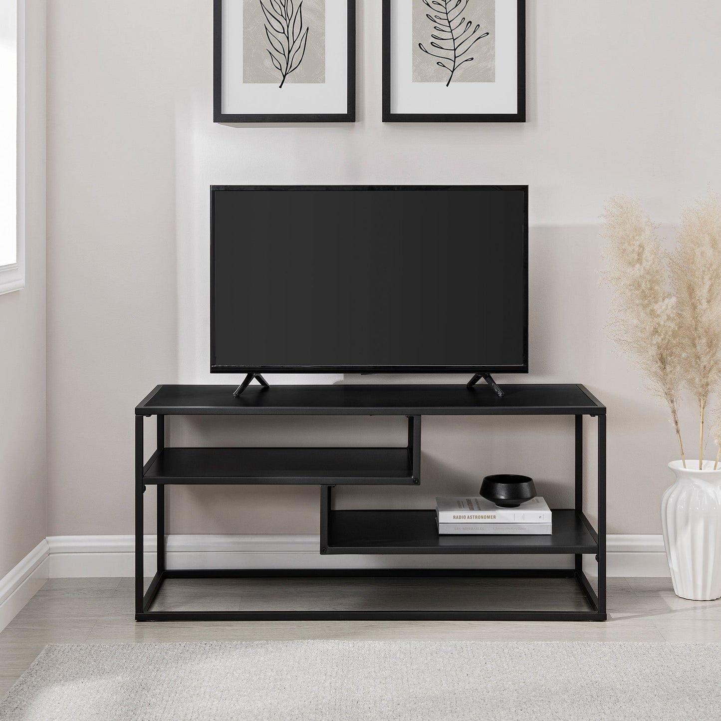 Maya 40" Contemporary Metal TV Stand