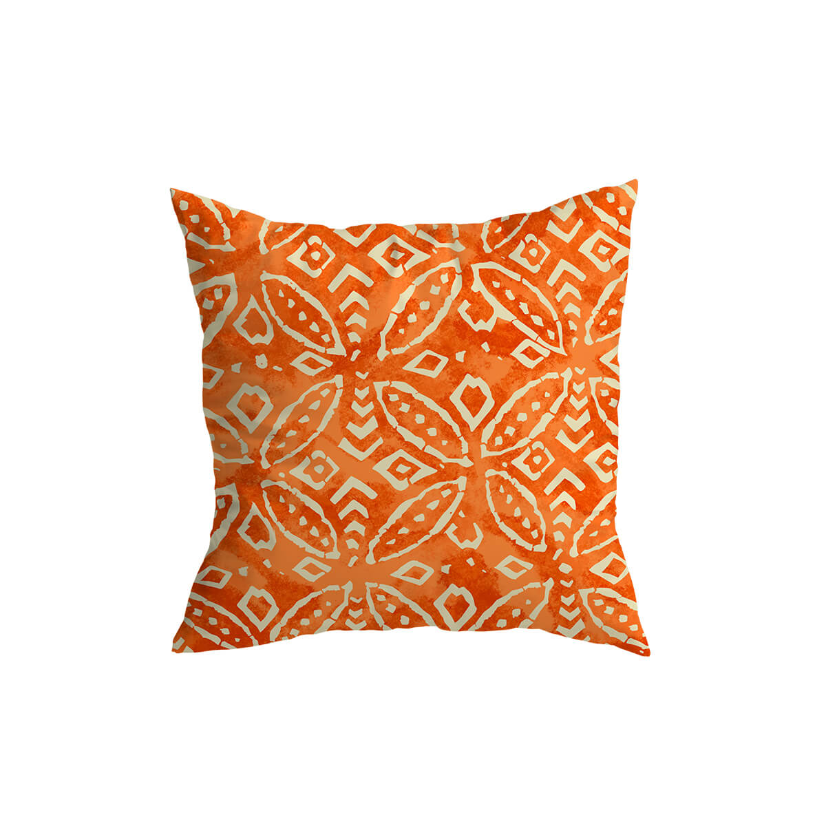 Orange Puff Throw Pillow