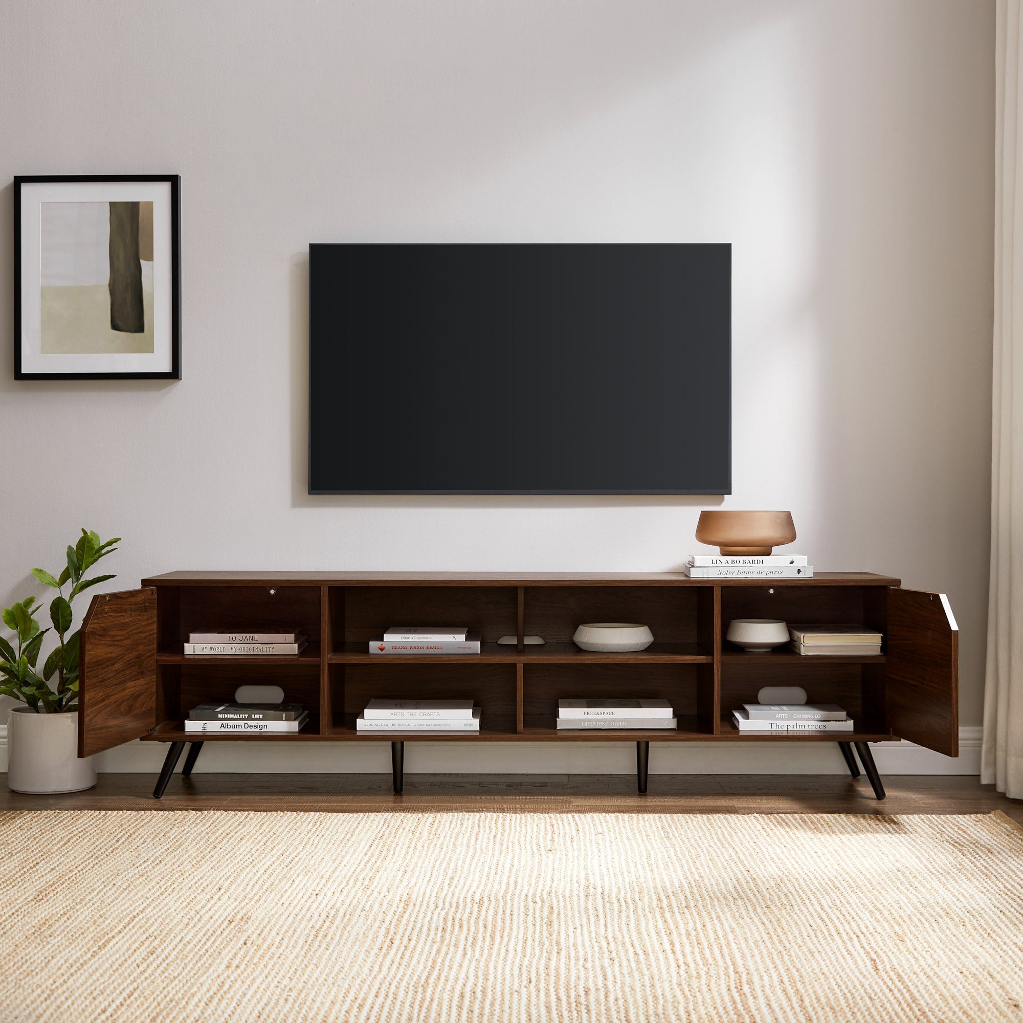 Noah Mid-Century Modern Angular TV Stand Collection