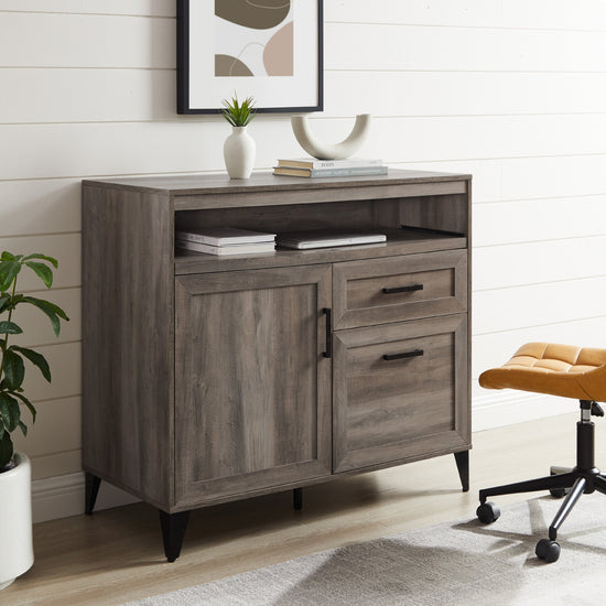 Modern Storage Secretary Desk with Keyboard Tray