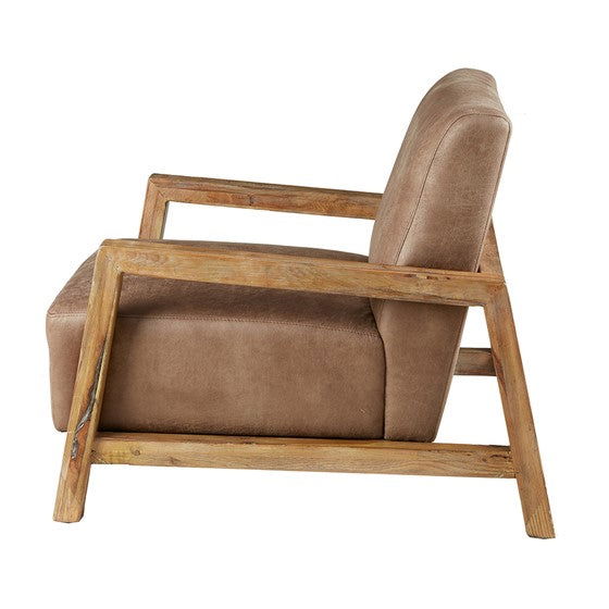 Easton Low Profile Accent Chair - Taupe/Natural - Mac & Mabel