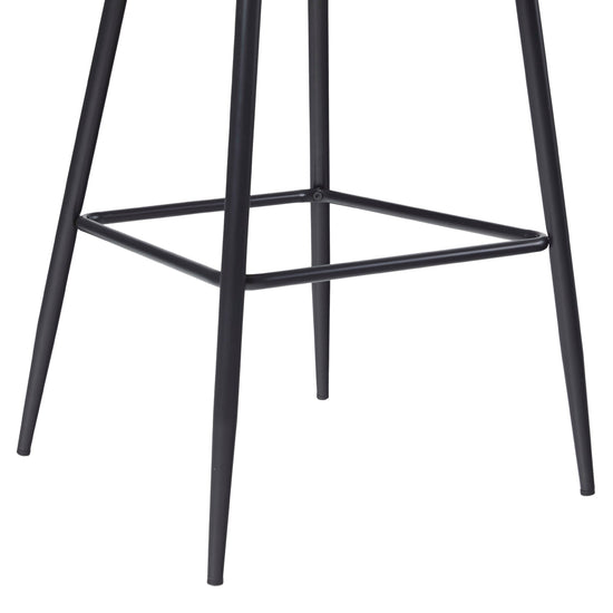 O Modern 2-Piece Minimalist Upholstered Bar Stool Set of 2