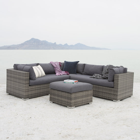 Lola 4-Piece Rattan Patio Sectional