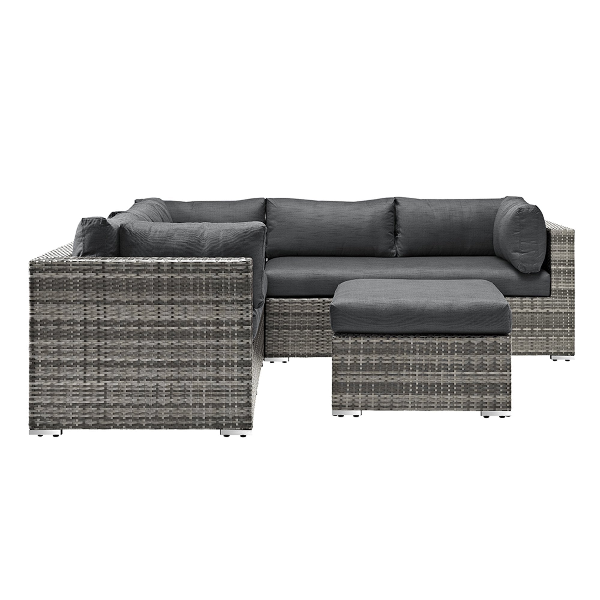 Lola 4-Piece Rattan Patio Sectional