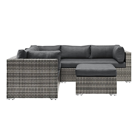 Lola 4-Piece Rattan Patio Sectional