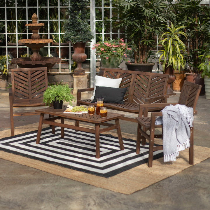 Vincent 4-Piece Outdoor Patio Chat Set