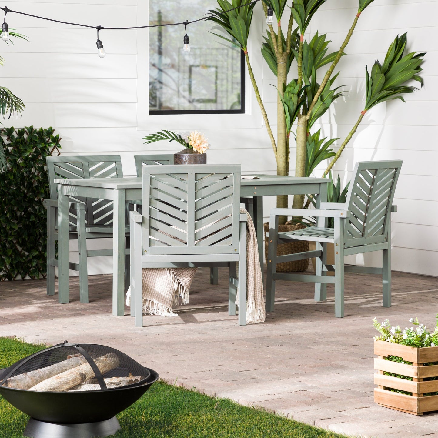 Vincent 5-Piece Outdoor Patio Dining Set