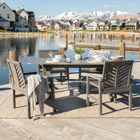 Vincent 5-Piece Extendable Outdoor Patio Dining Set