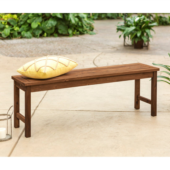 Midland Acacia Wood Outdoor Patio Bench