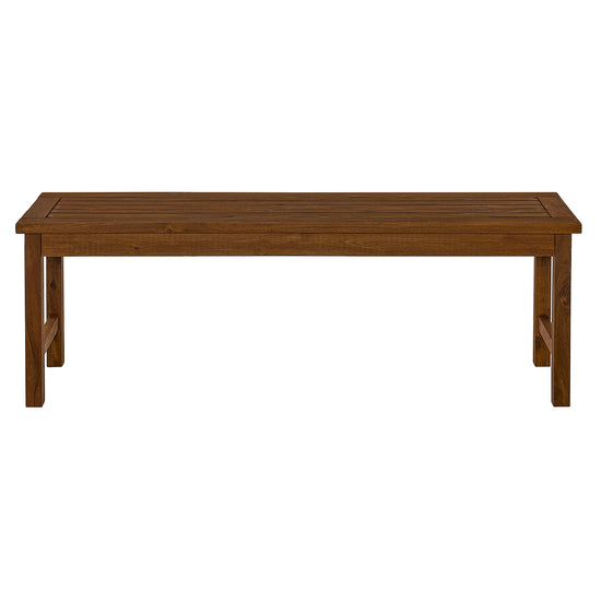 Midland Acacia Wood Outdoor Patio Bench