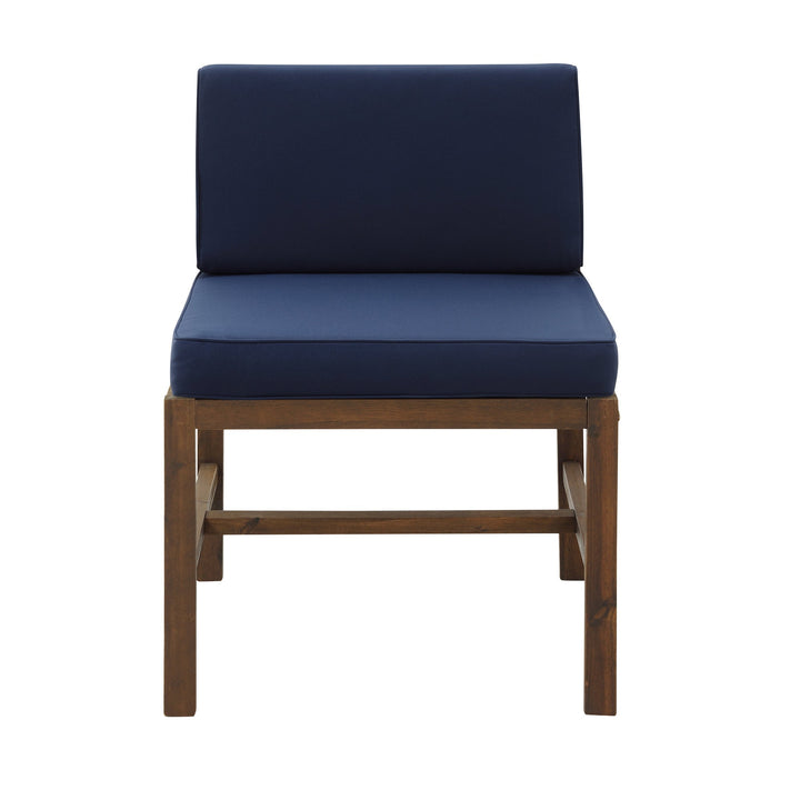 Sanibel Modular Outdoor Acacia Armless Chair