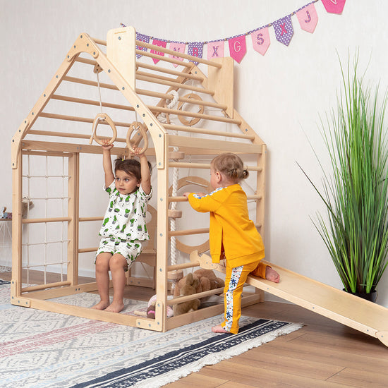 Wooden Climbing Playhouse