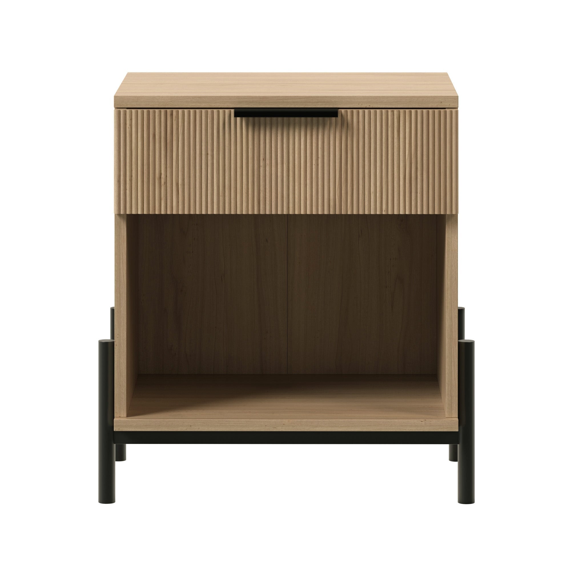 Paris Modern Scandinavian Reeded Nightstand