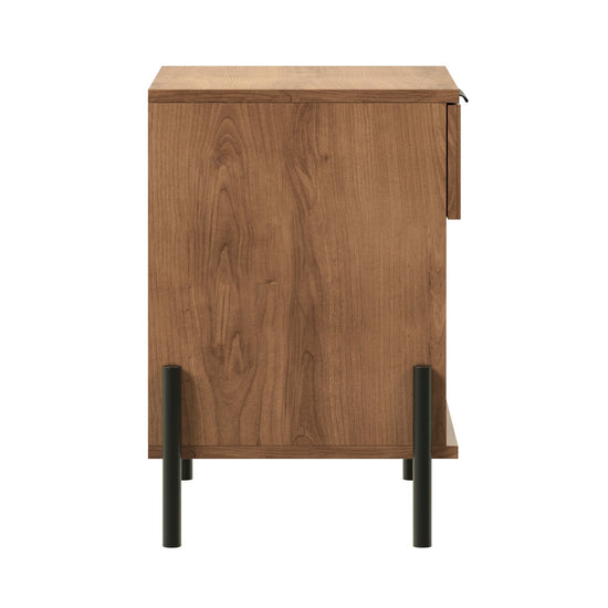 Paris Modern Scandinavian Reeded Nightstand