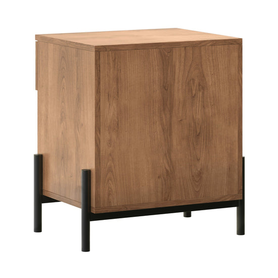 Paris Modern Scandinavian Reeded Nightstand