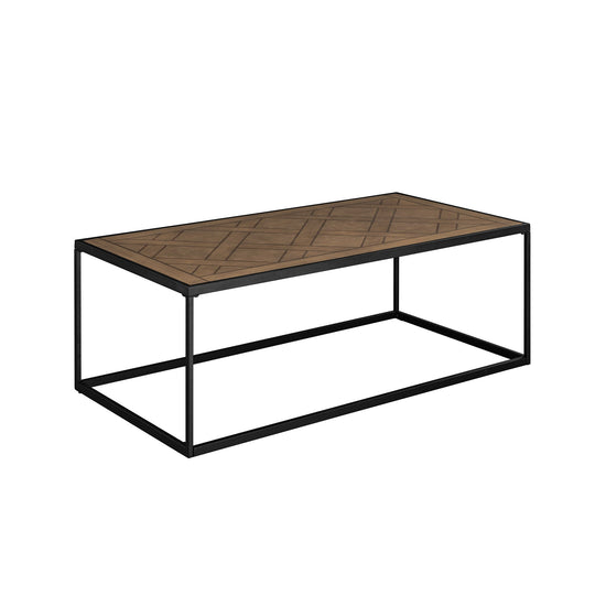 Parquet Contemporary Decorative Rectangle Coffee Table