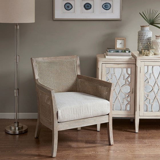 Diedra Accent Chair - Cream/Reclaimed Natural - Mac & Mabel