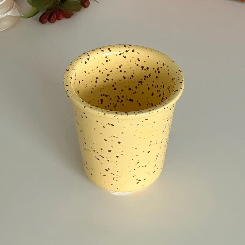 Speckled Ceramic Milk Glass