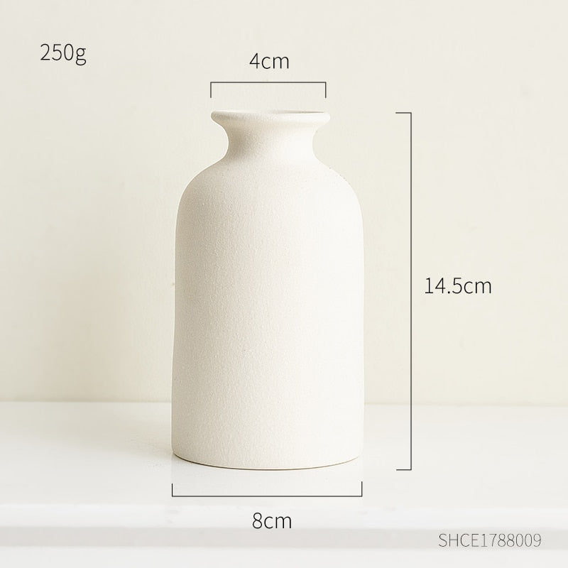 Matte Ceramic Vase Collection