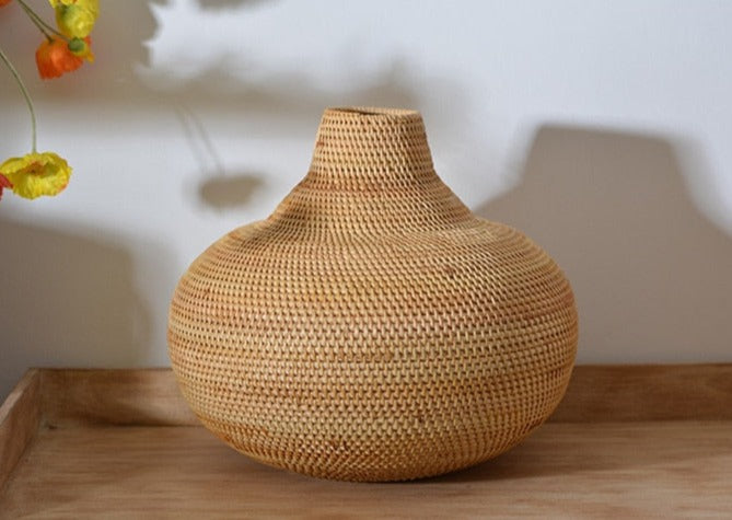 Rattan Flower Vase