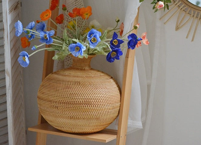 Rattan Flower Vase