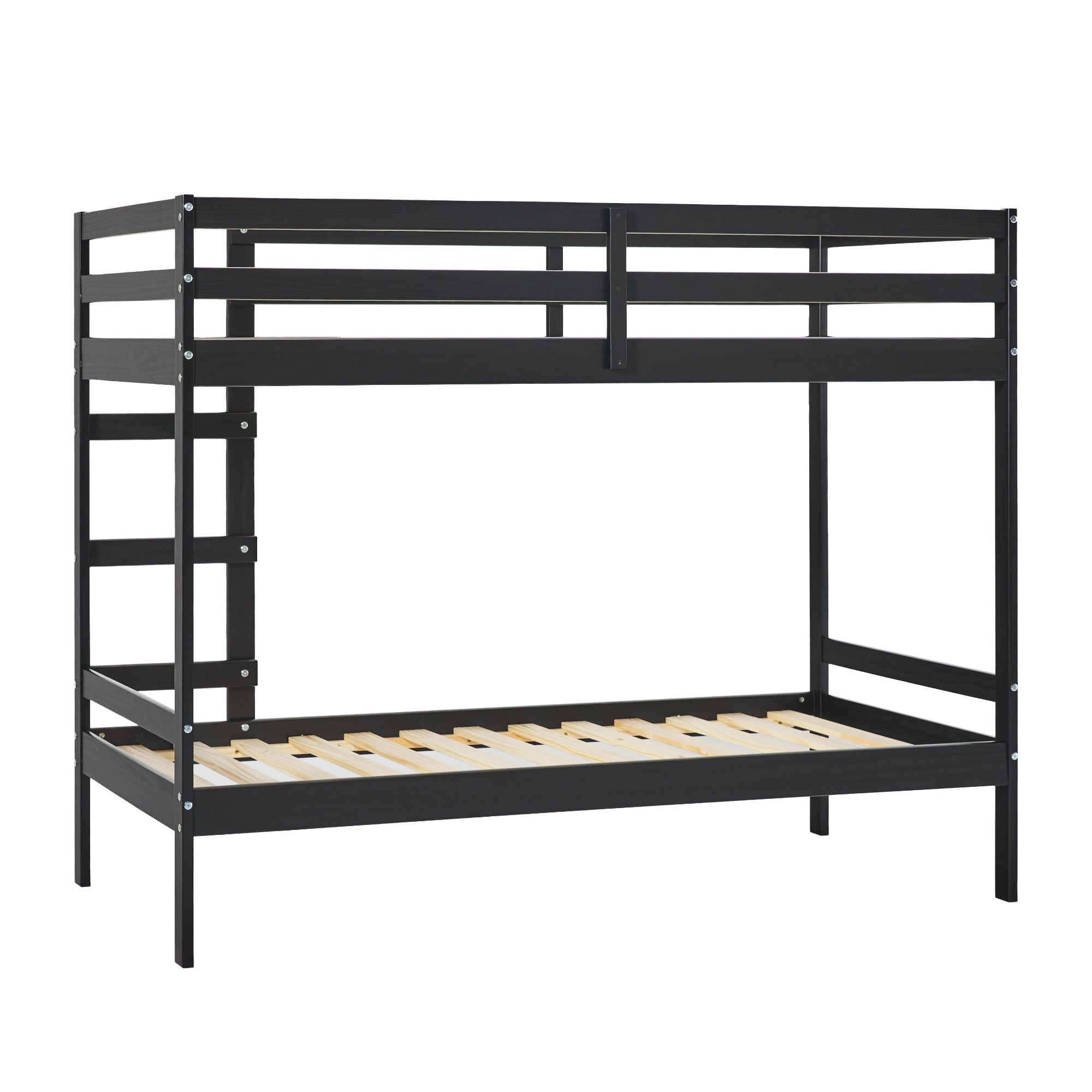 Sophie Simple Solid Wood Twin Over Twin Bunk Bed