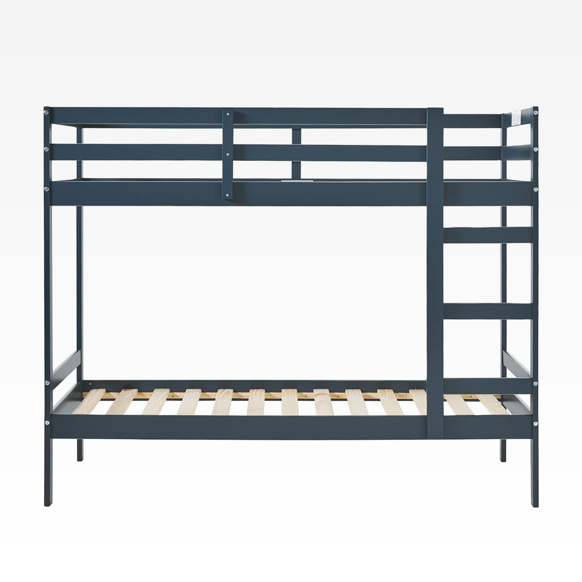 Sophie Simple Solid Wood Twin Over Twin Bunk Bed