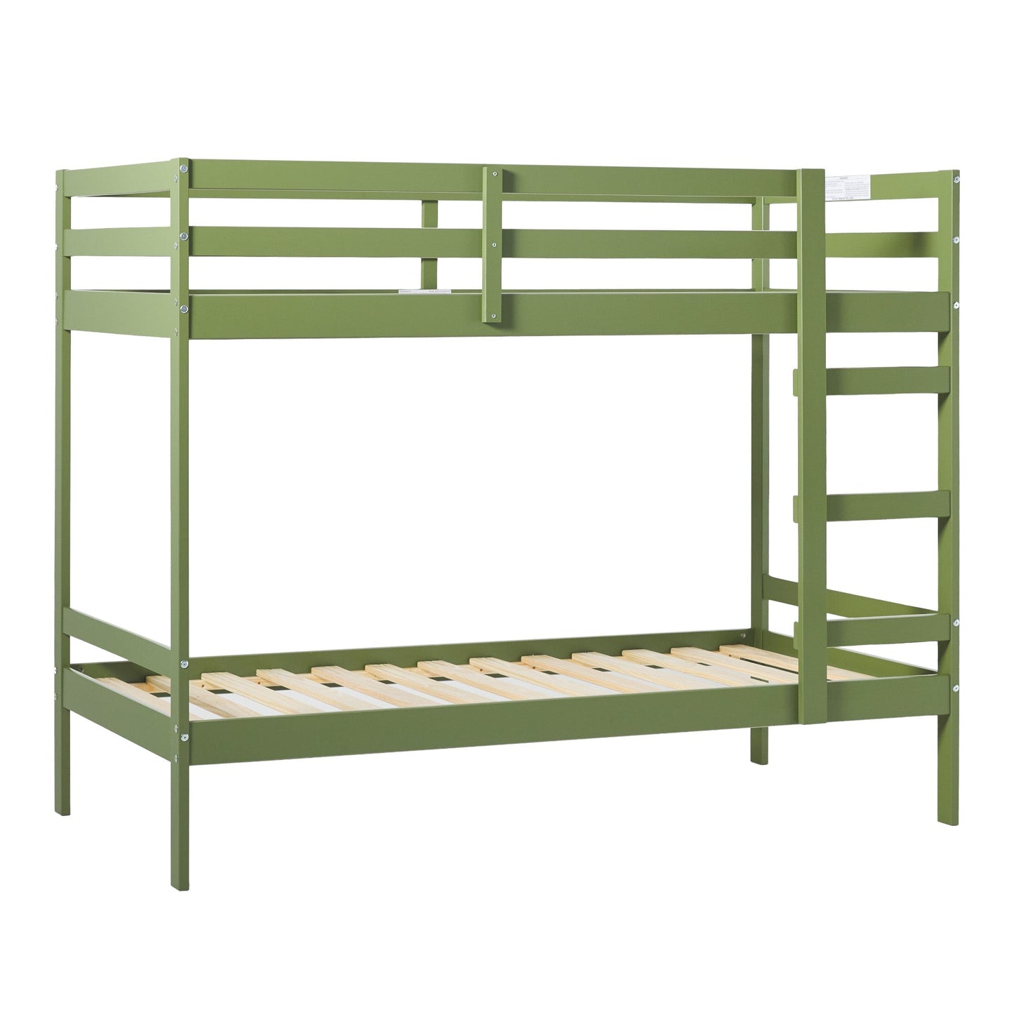 Sophie Simple Solid Wood Twin Over Twin Bunk Bed