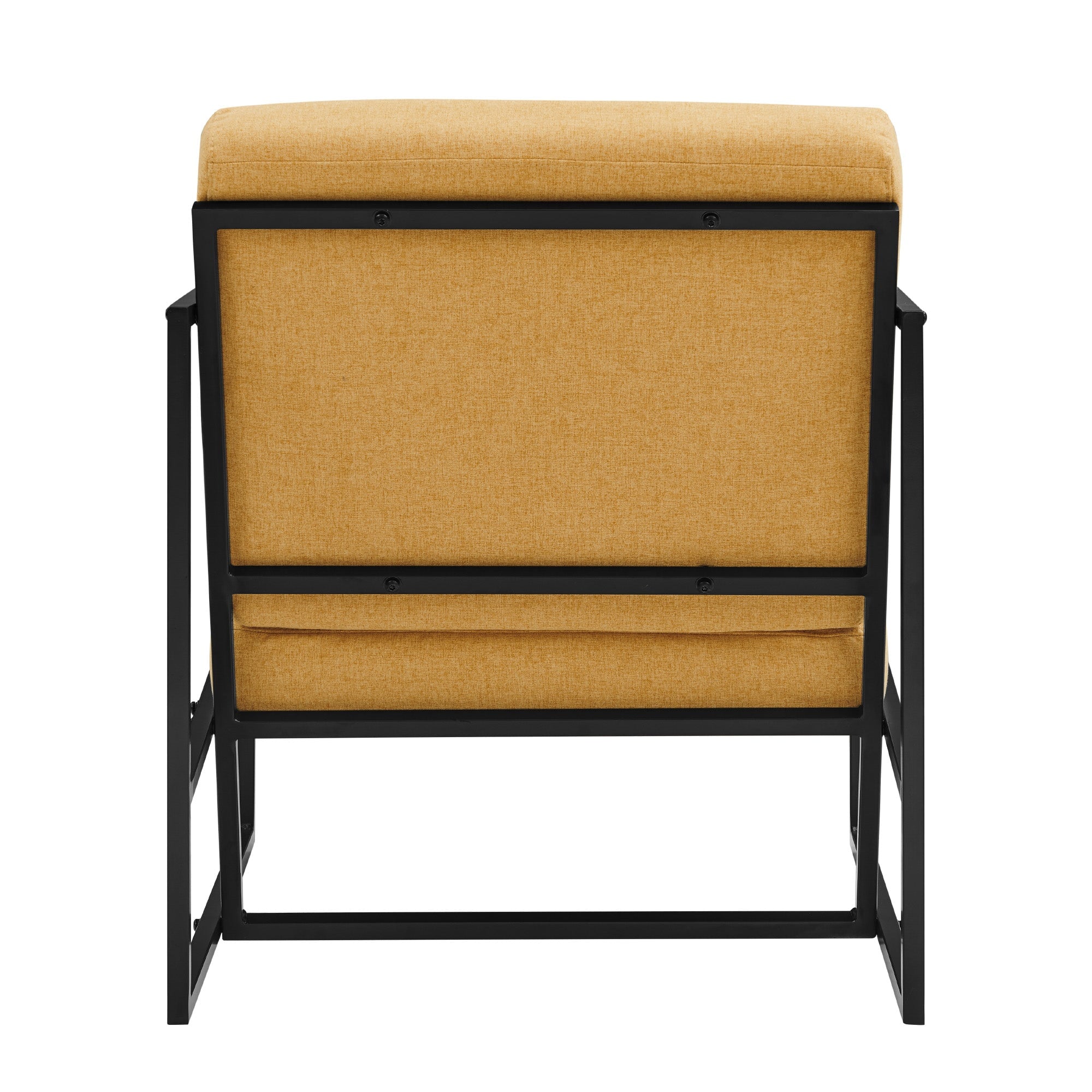 Mid-Century Modern Square Frame Fabric Lounge Chair