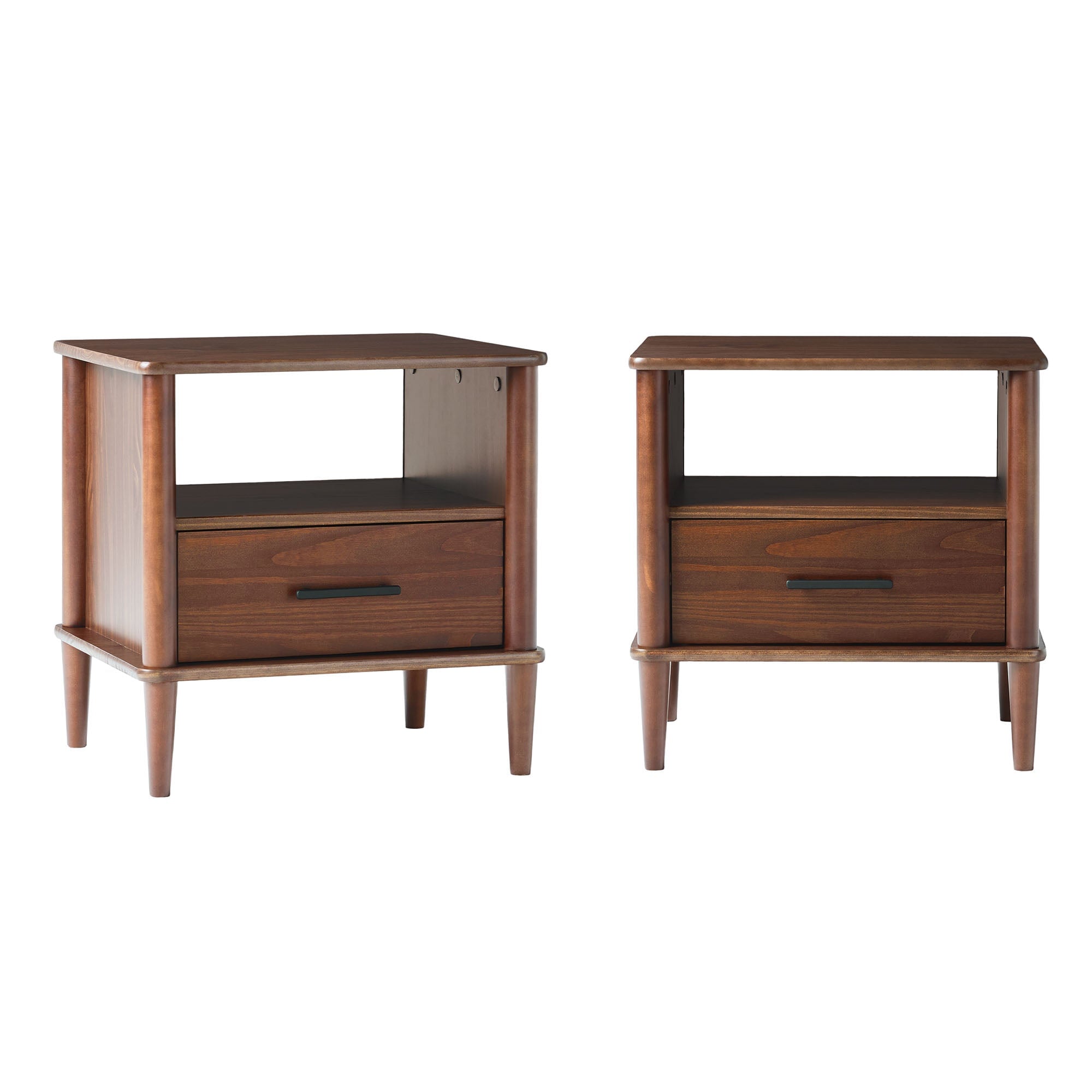 Spindle Transitional 1-Drawer Nightstand