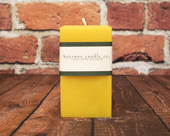 Square Beeswax Pillars