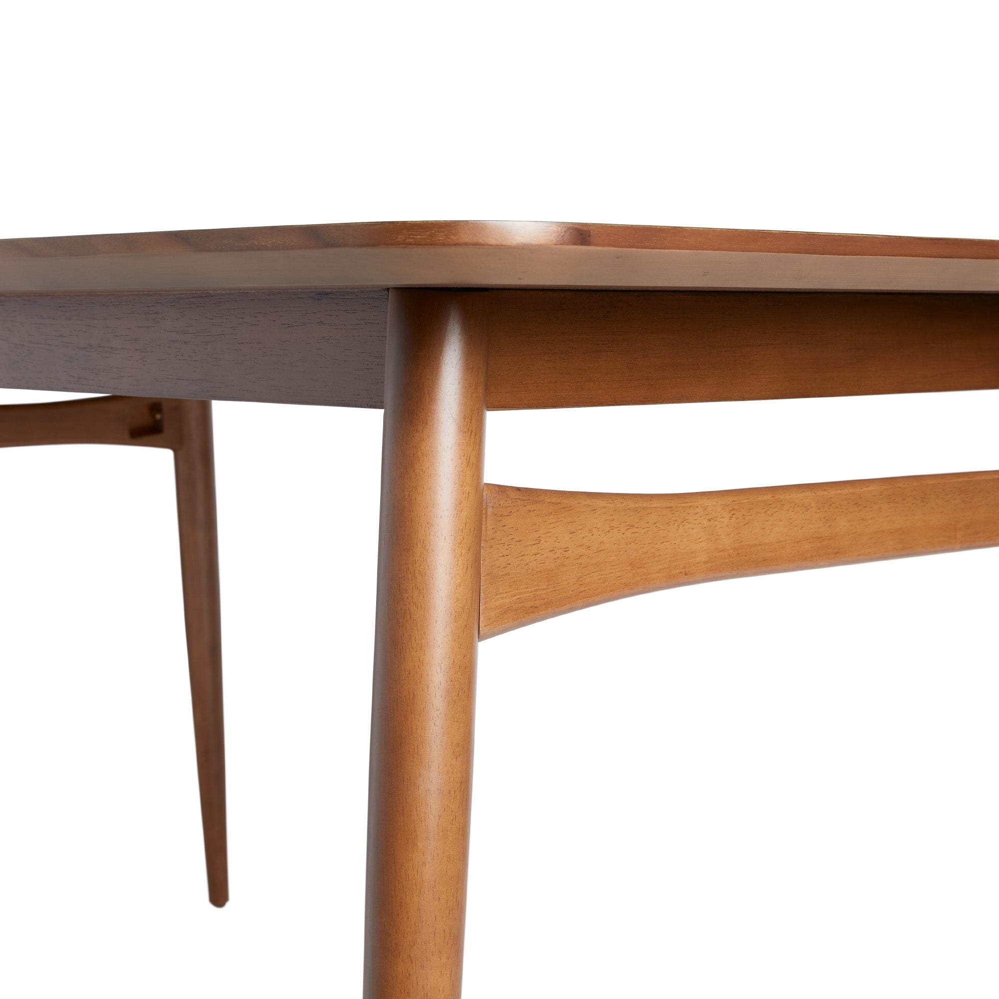 Taberu Mid-Century Modern 59" Wood Tapered Legs Dining Table