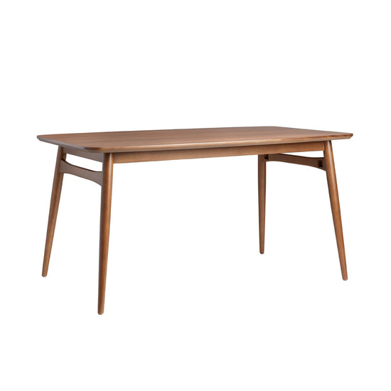 Taberu Mid-Century Modern 59" Wood Tapered Legs Dining Table