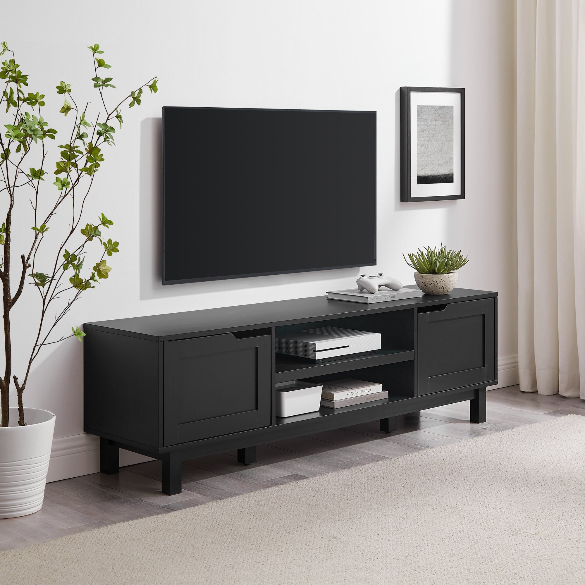 Tromso Modern 2-Door TV Stand for TVs up to 65”