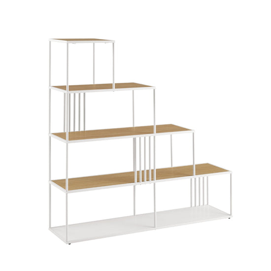 Vulcan Minimalist Divider Bookshelf with Slats