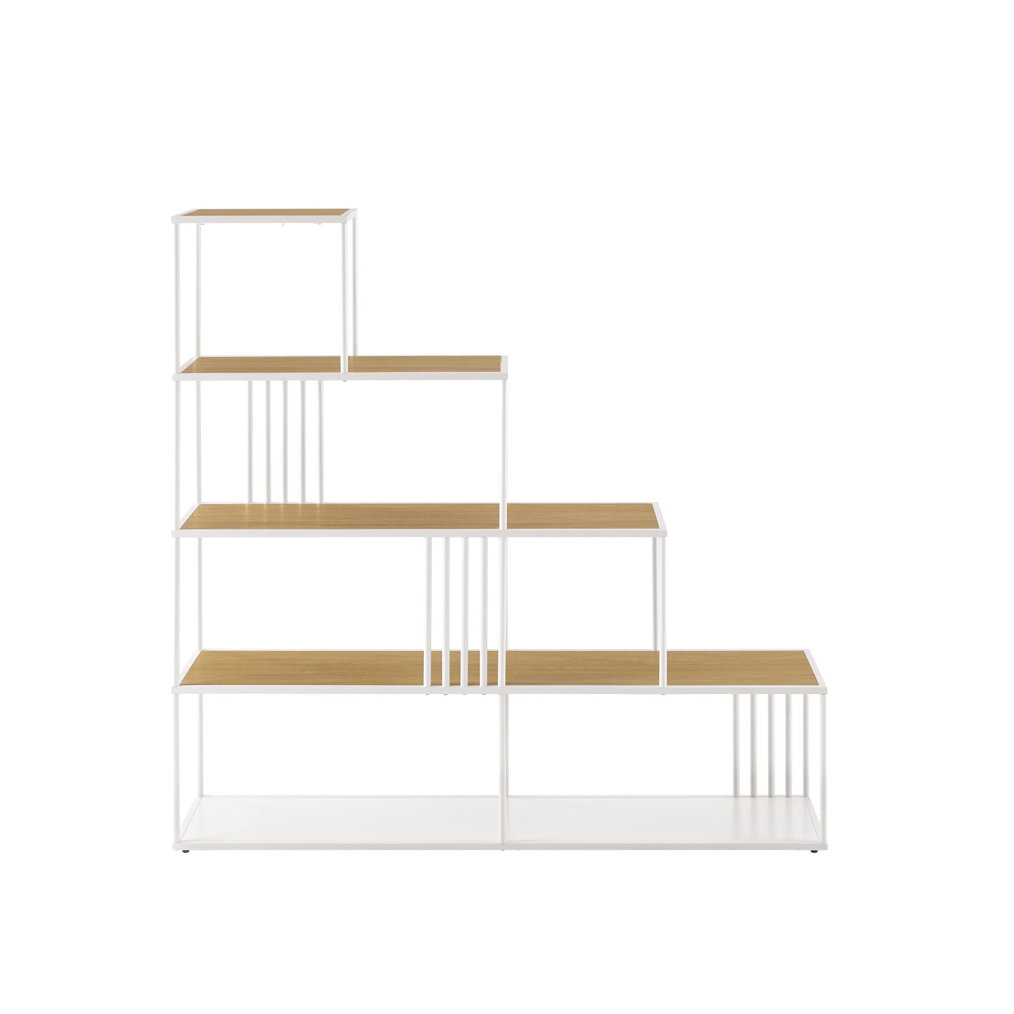 Vulcan Minimalist Divider Bookshelf with Slats