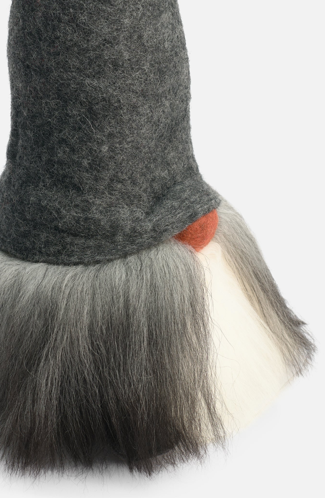 Tomte Gnome - Verner with Felt Cap (Grey)