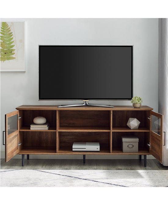 Owen Glass and Wood TV Console