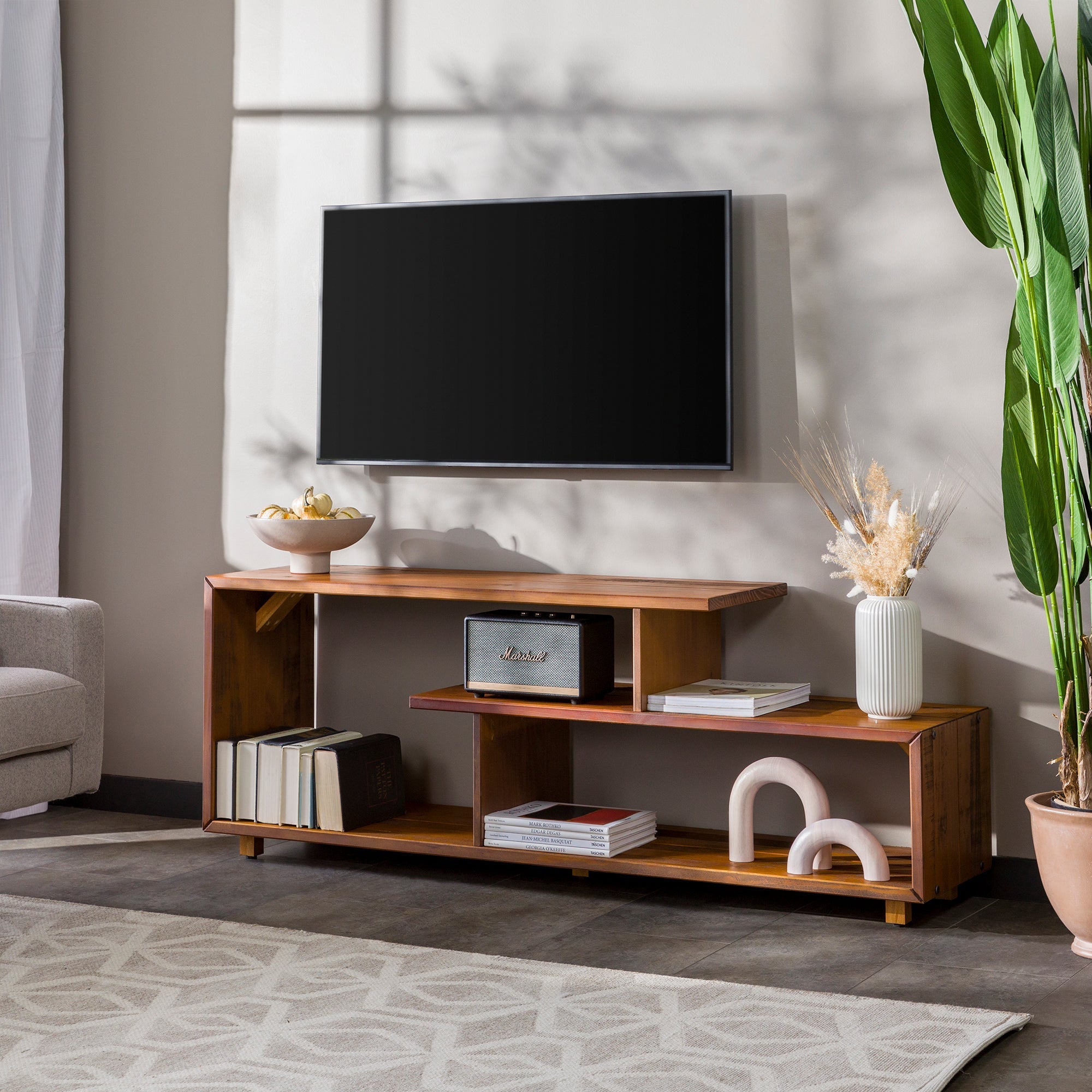 Rustic Solid Wood TV Console