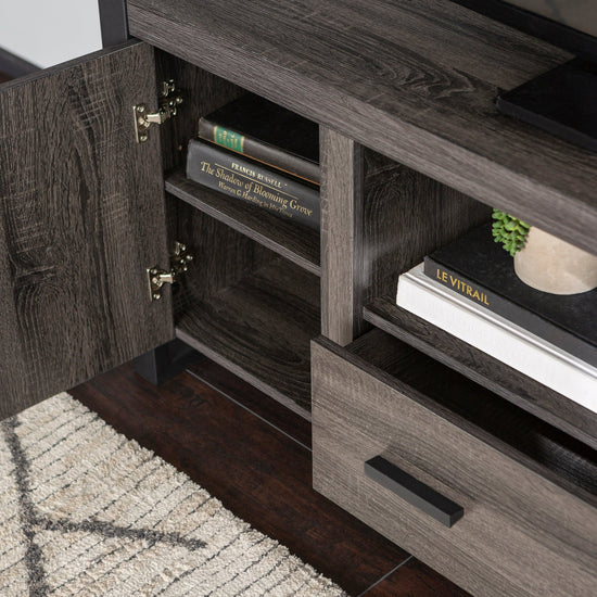 Urban Blend Industrial Wood TV Stand