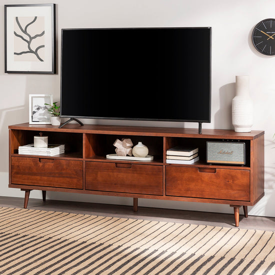 Sloane 70" 3 Drawer Solid Wood TV Stand