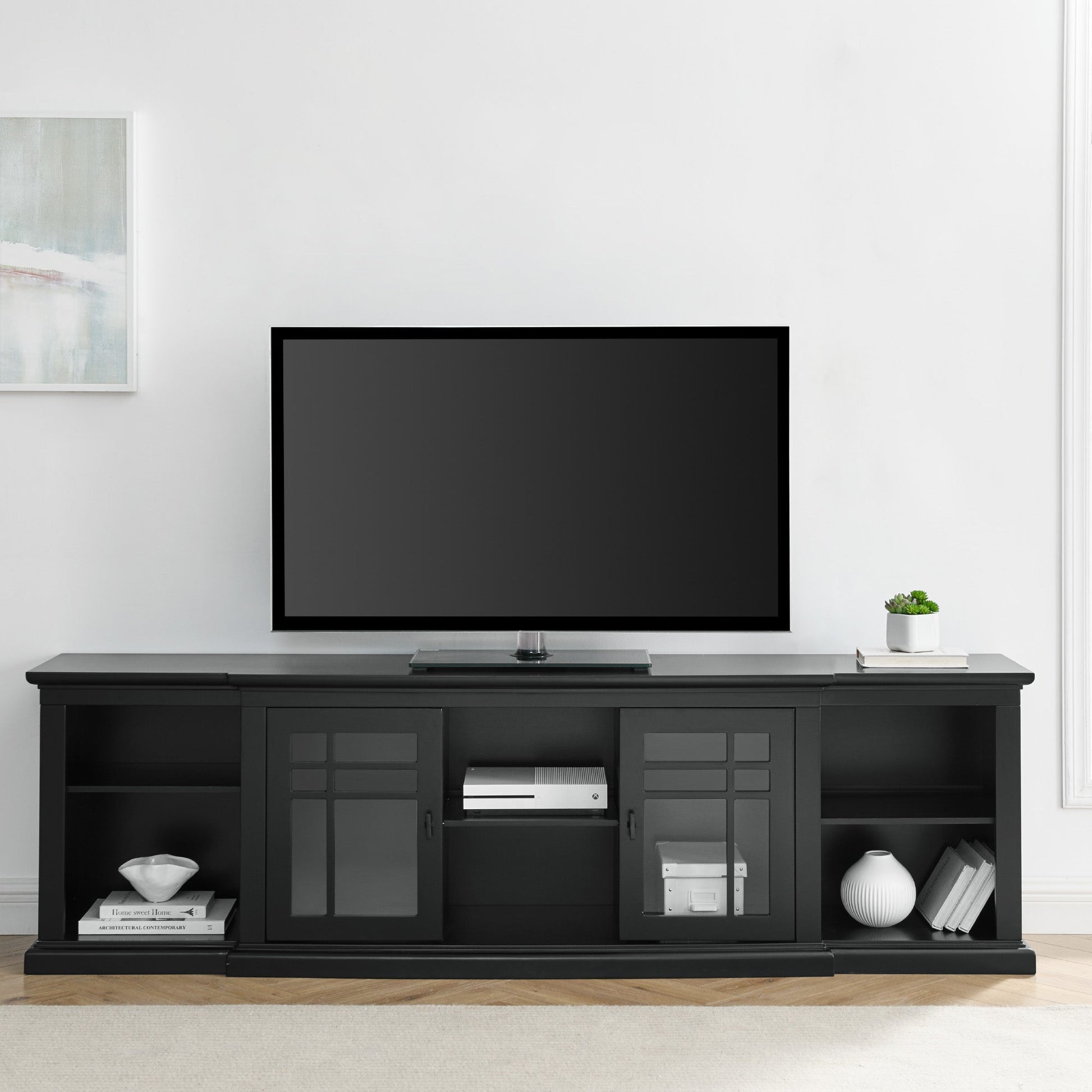 Hattie Glass-Door TV Stand