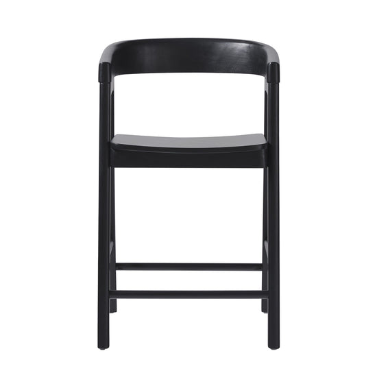 Ezra Modern Solid Wood Rounded Back Single Counter Stool (1pk)